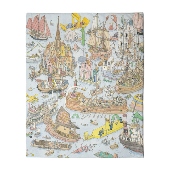 Reversible Quilt, Ocean Academy