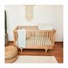 3 Piece Organic Knit Nursery Bedding Set, Succulent - Crib Sheets - 6