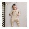 3 Piece Organic Knit Nursery Bedding Set, Desert Mist - Crib Sheets - 7