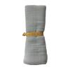 Organic Swaddle Blanket, Foggy Blue - Blankets - 2