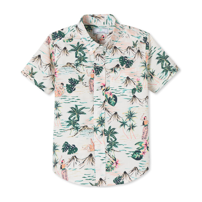 Owen Short Sleeve Button Down, Hula Print