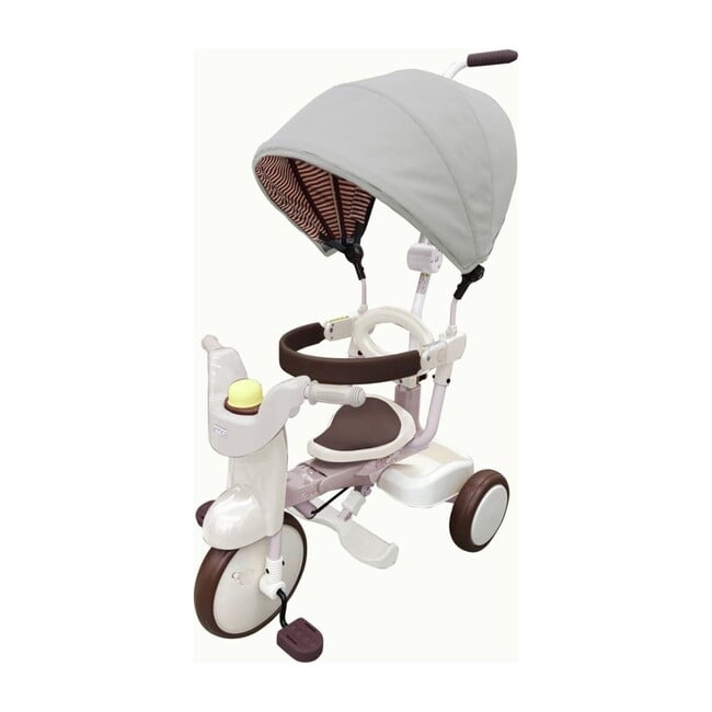3-in-1 Folding Tricycle, Gentle White