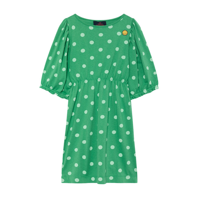 Swallow Dress, Green Polka Dots - Dresses - 1