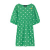 Swallow Dress, Green Polka Dots - Dresses - 1 - thumbnail