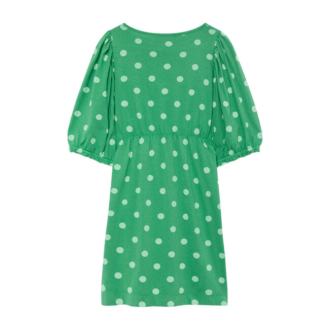 Swallow Dress, Green Polka Dots - Dresses - 2