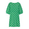 Swallow Dress, Green Polka Dots - Dresses - 2