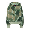 Camouflage Zip-Up Seahorse Hoodie, Green - Sweatshirts - 1 - thumbnail