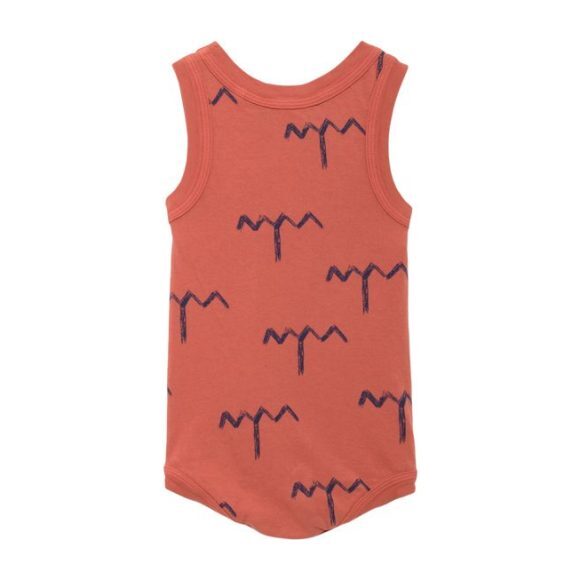 Baby Turtle Onesie, Red Trees - Onesies - 2