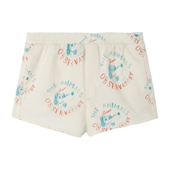 Puppy Swim Shorts, Raw White Dogs - Swim Trunks - 1