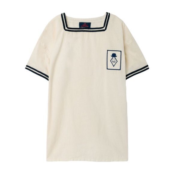 Whistler Tunic, Raw White Blue Logo - Tunics - 1