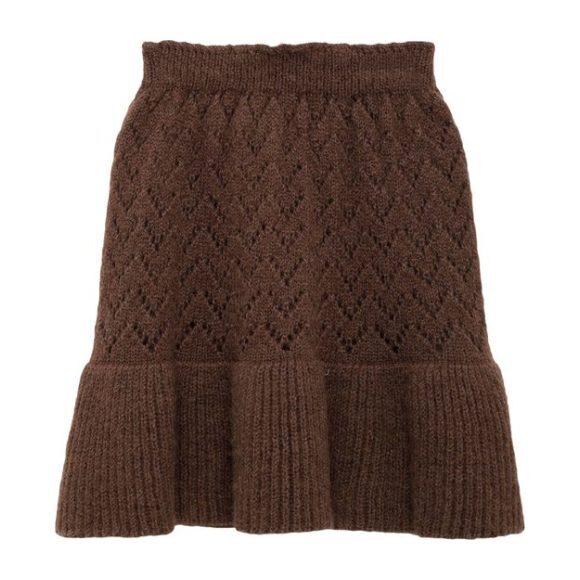 Lynx Skirt, Deep Brown - Skirts - 1