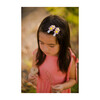 Double Daisy Alligator Clips, Light Pink and White - Hair Accessories - 3