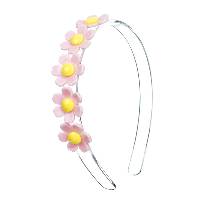Centipede Daisy Headband, Light Pink