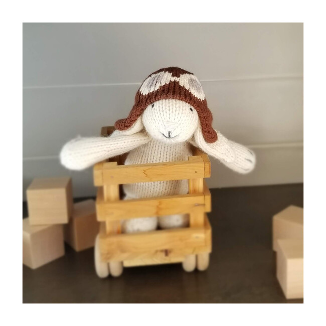 White Bunny with Aviator Hat