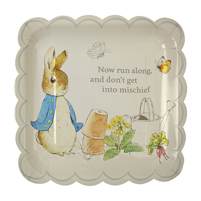 Peter Rabbit Scallop-Edge Plates, Large