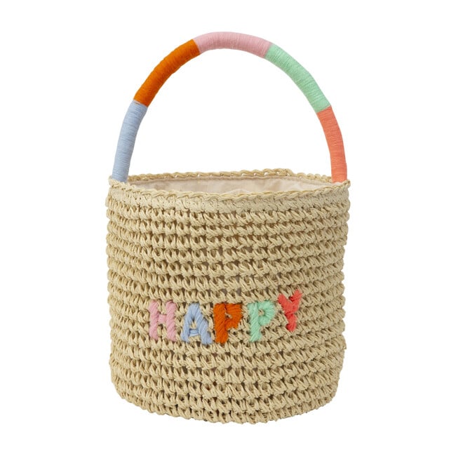 Happy Woven Straw Bag