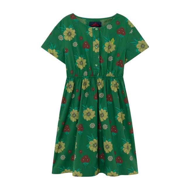 Dolphin Dress, Green Flowers - Dresses - 1