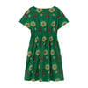 Dolphin Dress, Green Flowers - Dresses - 2
