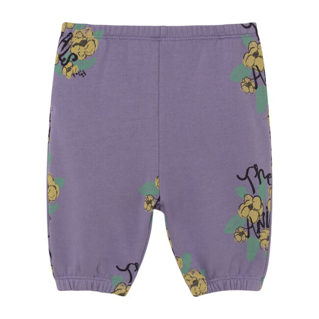 Dromedary Baby Trousers, Purple Flowers