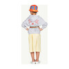 Giraffe Dress, White Stripes - Dresses - 3