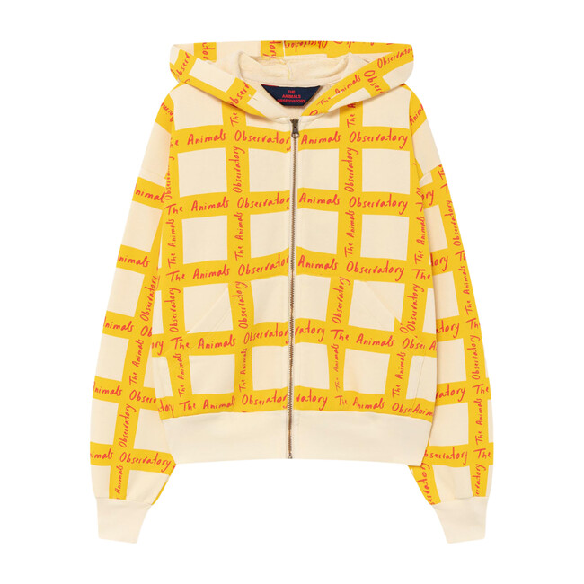 Seahorse Sweatshirt, White Squares