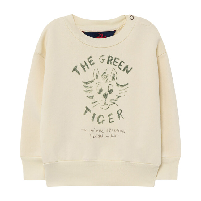 Bear Baby Sweatshirt, White Tiger