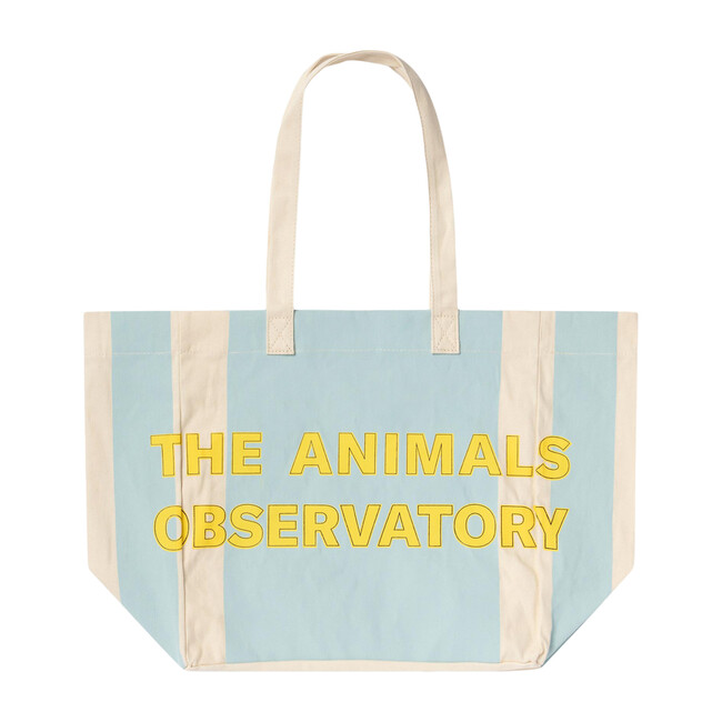 Twill Tote Bag, White Stripes