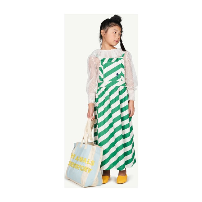 Twill Tote Bag, White Stripes