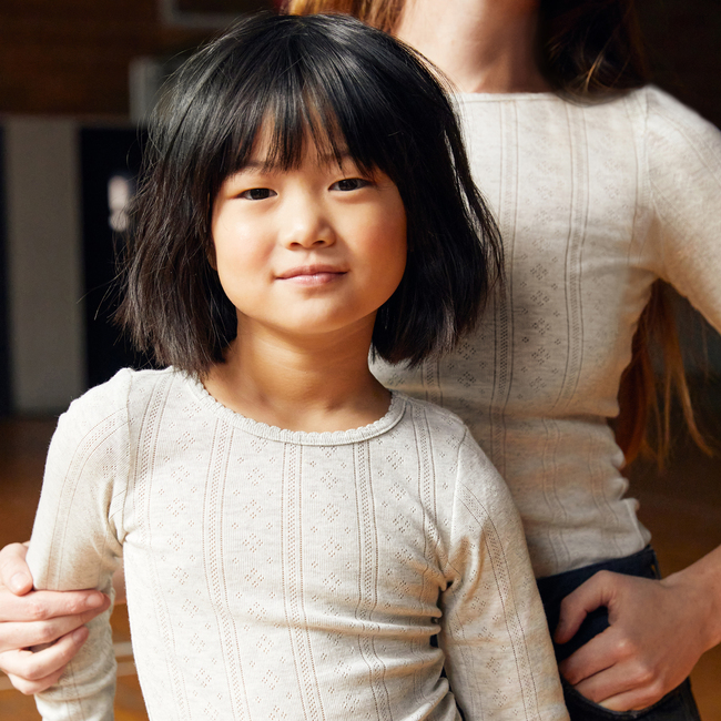 Miriam Pointelle Long Sleeve Shirt, Sage
