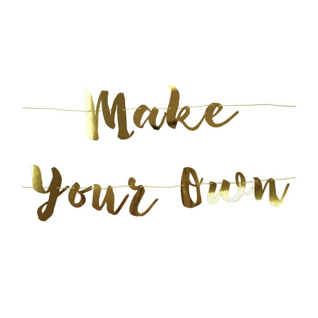 Make Your Own Banner in Gold - Decorations - 1