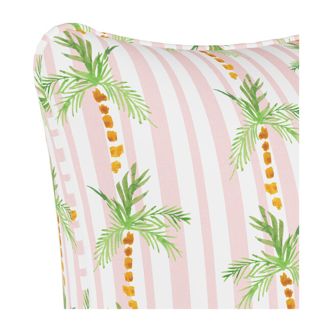 Pillow, Palm Tree Stripe Pink