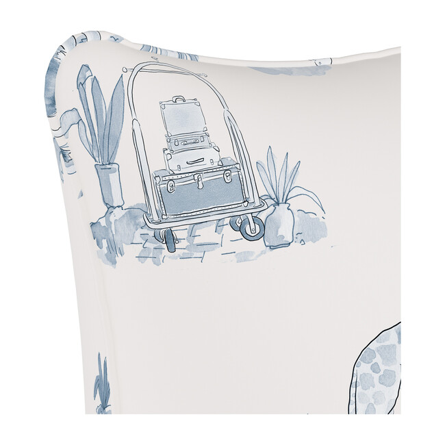 Pillow, Malin Toile Blue