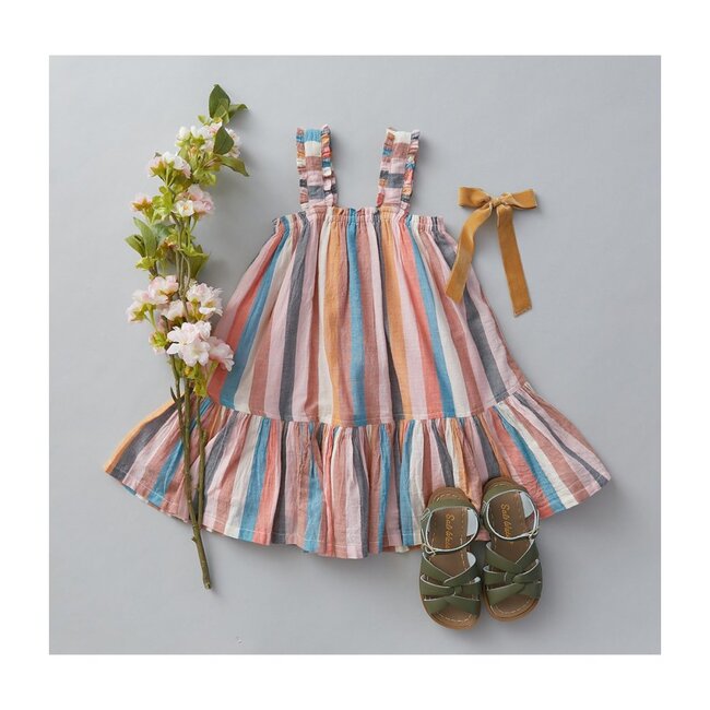 Emma Dress, Multi Stripe