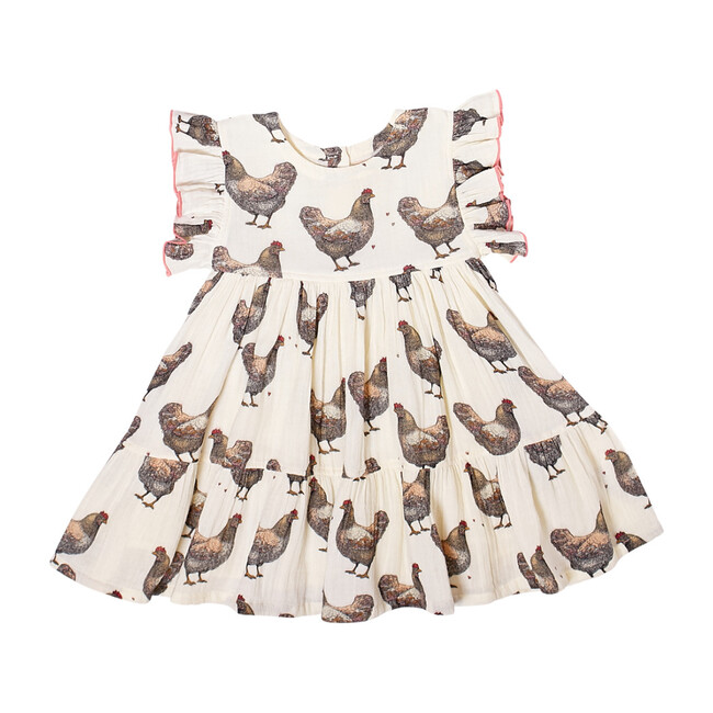 Kit Dress, Chickens Kids Girl Clothing Dresses