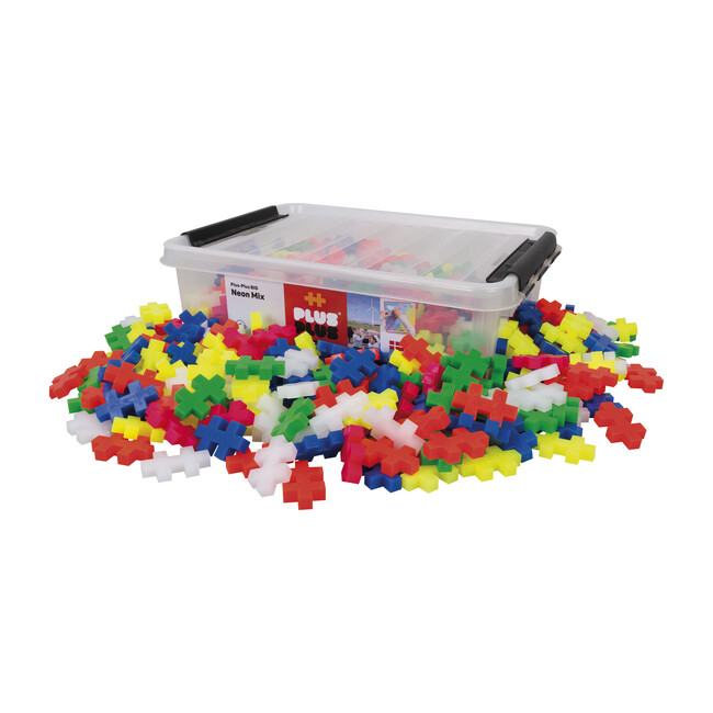 Big 200 Piece in Tub, Neon - STEM Toys - 1