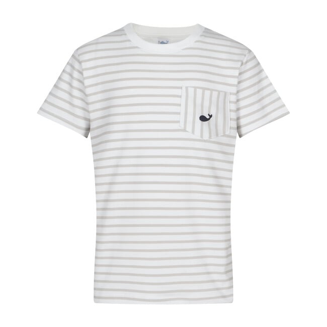 Pima T-Shirt, Gray Stripes