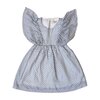 Renee Dress, White Blue Flower Prints - Dresses - 1 - thumbnail