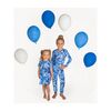 Unisex Blue Tie-Dye Pajamas, Blue - Pajamas - 3