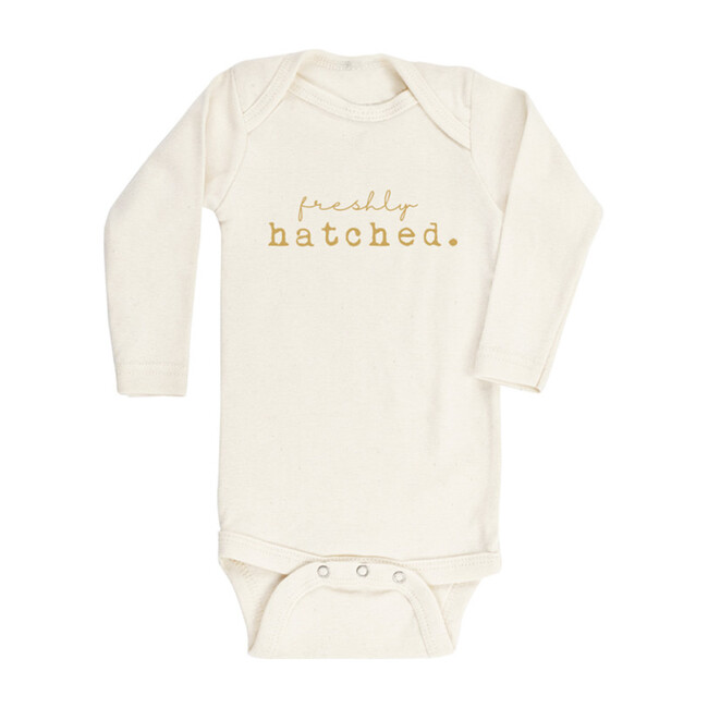 Freshly Hatched Long Sleeve Onesie, Goldenrod