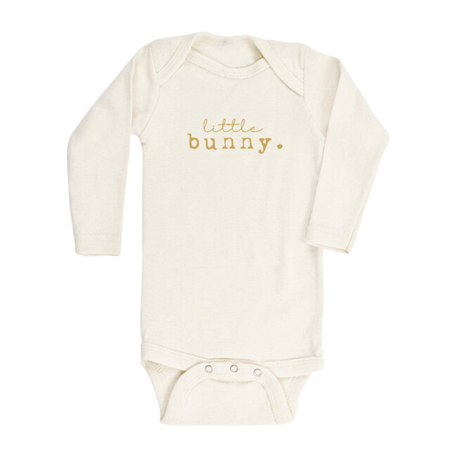 Little Bunny Long Sleeve Onesie, Goldenrod