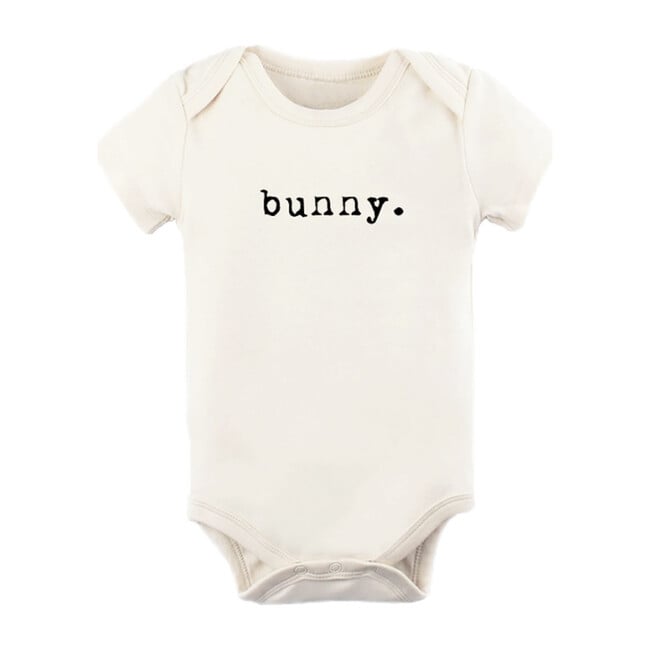 Bunny Short Sleeve Onesie, Black