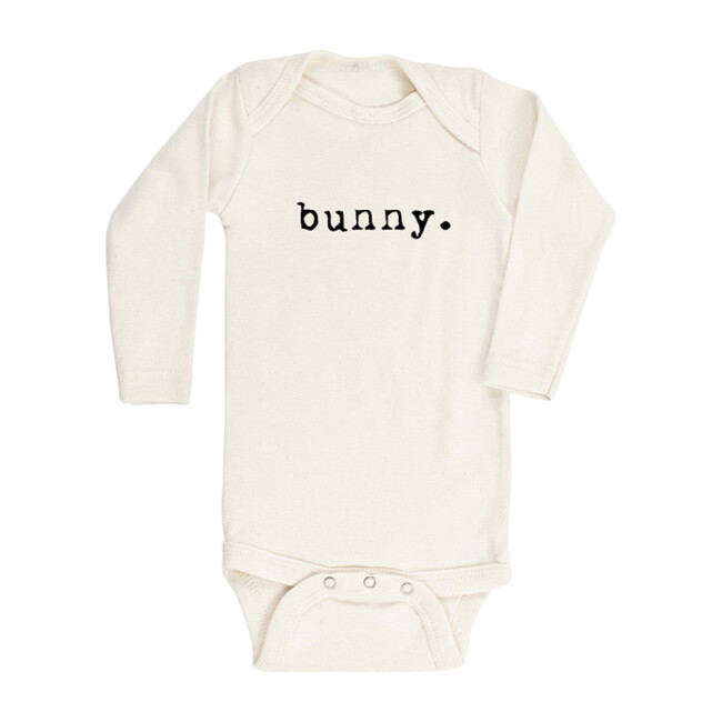 Bunny Long Sleeve Onesie, Black
