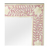 Vivienne Bone Inlay Wall Mirror, Pink - Mirrors - 2