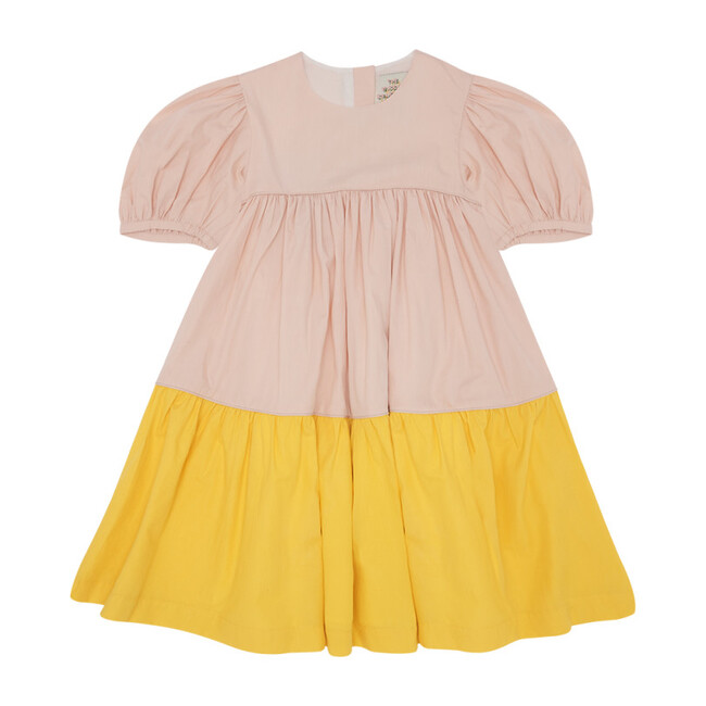 Tier-ry Eyed Dress, Sticking Plaster & Sweetcorn - Dresses - 1