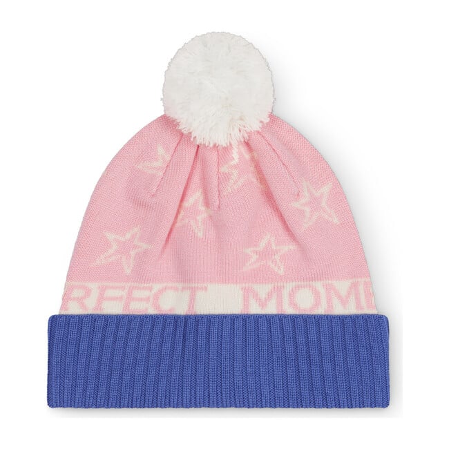 PM Star Beanie, Pink/Royal Blue
