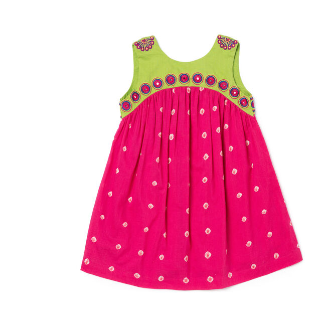 Kate Dress, Pink Polka Dot