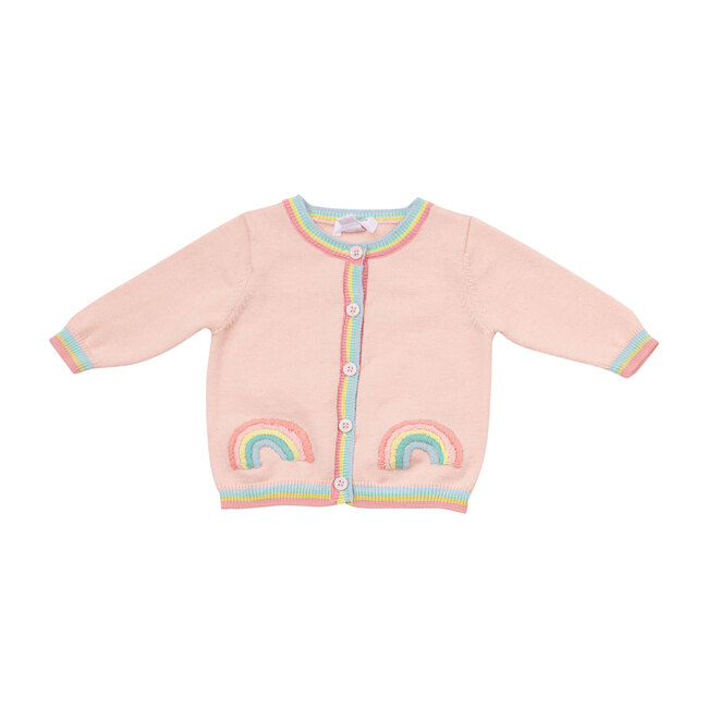 California Dreaming Rainbow Cardigan, Pink Multi