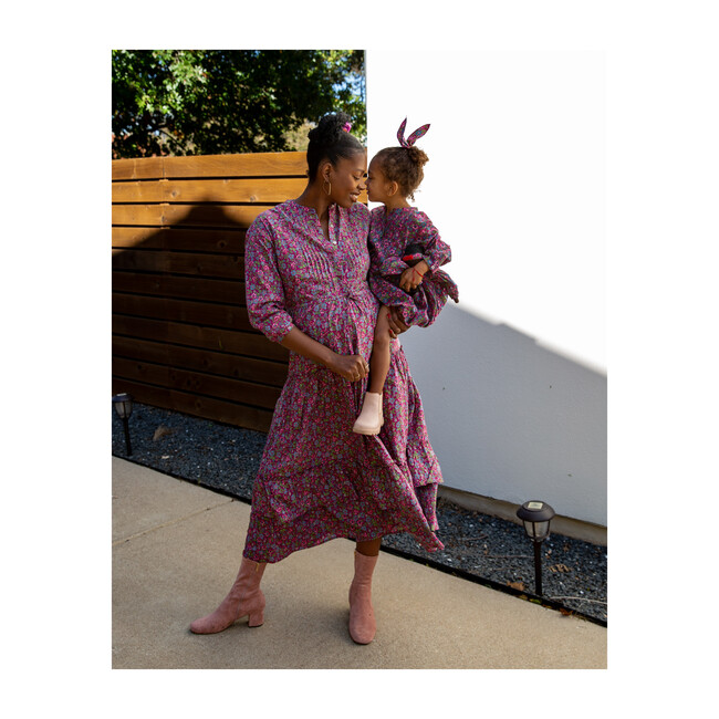 Women's Bazaar Dress, Hedgehog Boysenberry