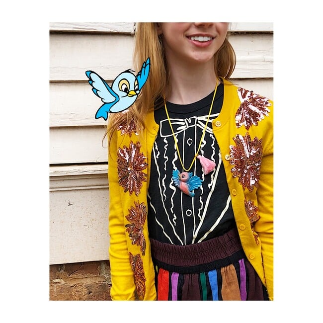 Birdie the Blue Bird Necklace