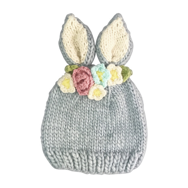 Bunny with Flowers, Gray